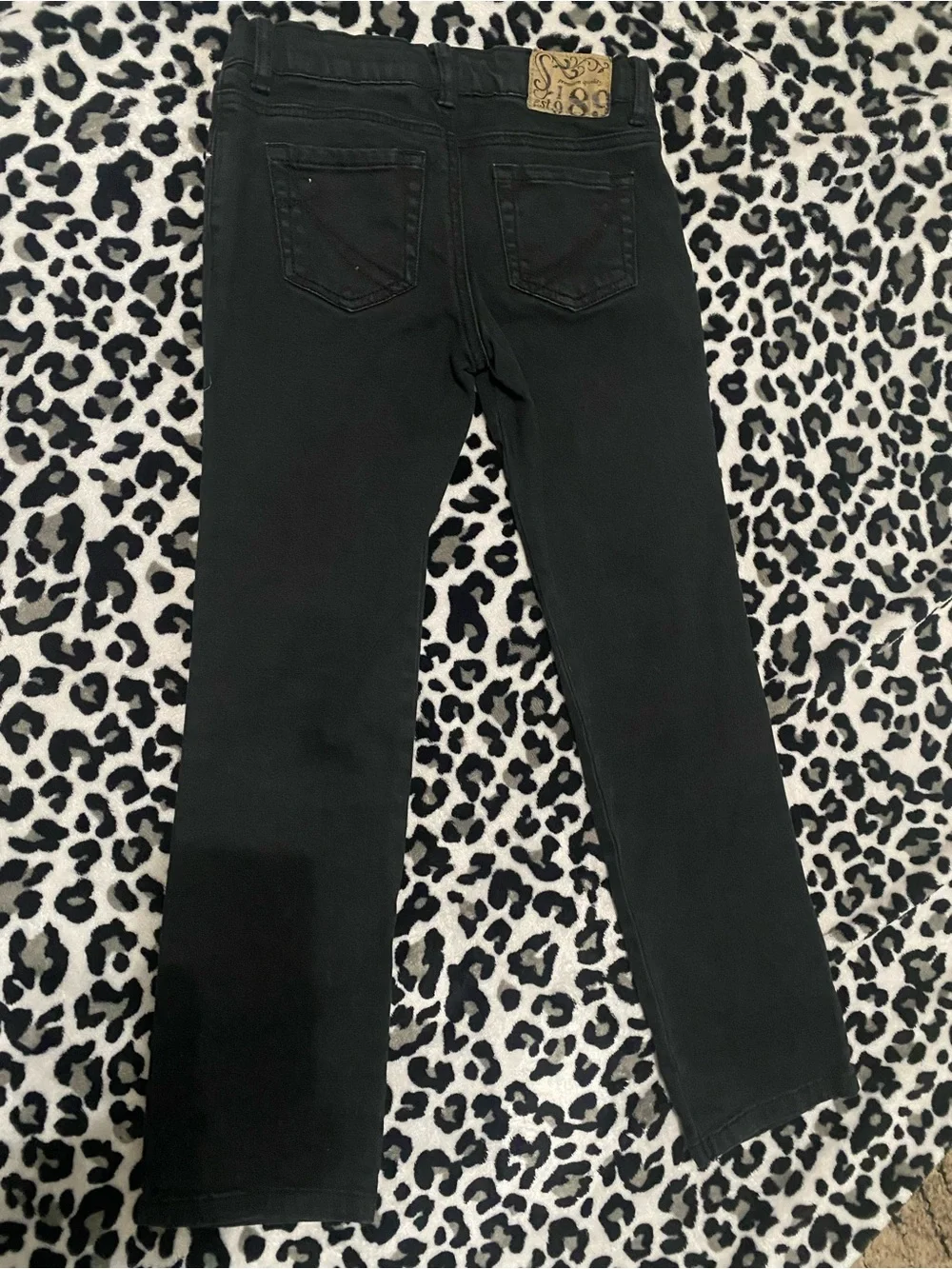 The Children's Place Black Distressed sequined Girls' Jeans